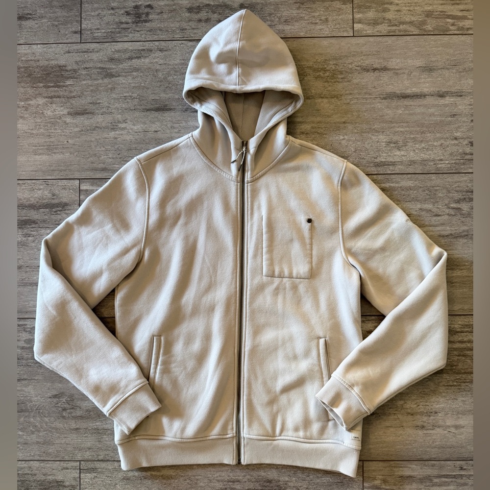 Vuori Men's Seaside Full Zip Salt Hoodie Size Medium